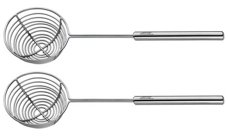 Spring Netje Voor Chinese Fondue Rvs 2 Stuks 3 Spring Netje Voor Chinese Fondue Rvs 2 Stuks