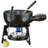 Spring Edelweiss Mini-fondueset ø 14 Cm 2-persoons Zwart