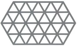 Zone Denmark Triangles Onderzetter 24 X 14 Cm Silicone Donkergrijs