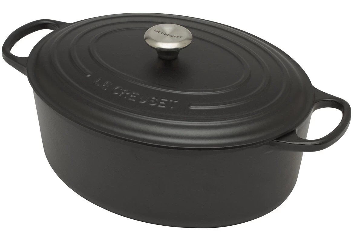 Le Creuset Signature Braadpan Ovaal 8,9 Liter ø 35 Cm Gietijzer Mat Zwart 3 Le Creuset Signature Braadpan Ovaal 8,9 Liter ø 35 Cm Gietijzer Mat Zwart