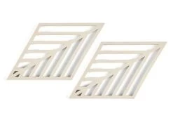 Zone Denmark Rhombus Leaf Onderzetter 20 X 11,5 Silicone Lichtbruin 2 Stuks