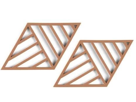 Zone Denmark Rhombus Lines Onderzetter 38 X 33 Cm Silicone Bruin 2 Stuks 3 Zone Denmark Rhombus Lines Onderzetter 38 X 33 Cm Silicone Bruin 2 Stuks