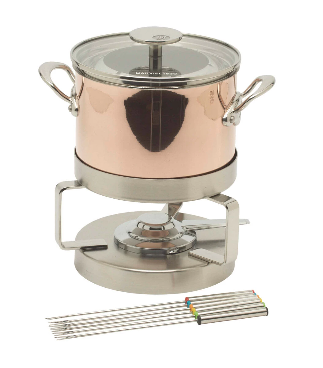 Mauviel M'150S Fondueset 2,5 Liter Koper Met Rvs Grepen 6-persoons 3 Mauviel M'150S Fondueset 2,5 Liter Koper Met Rvs Grepen 6-persoons