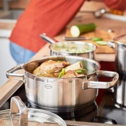 Rösle Charm Lage Kookpan Met Glasdeksel ø 20 Cm Rvs -Le Creuset Winkel 91934 06