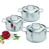 Demeyere Apollo Kookpannenset Rvs 3-delig -Le Creuset Winkel demeyere kookpottenset apollo 3delig set44303 front image