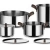 Alessi Edo Pannenset Rvs 7-delig -Le Creuset Winkel edo pannenset