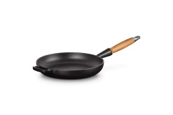 Le Creuset Koekenpan Rond Met Open Greep ø 24 Cm Gietijzer Zwart