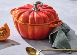 Le Creuset Pompoen Braadpan ø 24 Cm Gietijzer Vulcanique -Le Creuset Winkel le creuset braadpan pompoen 24 cm 37 ltr 3
