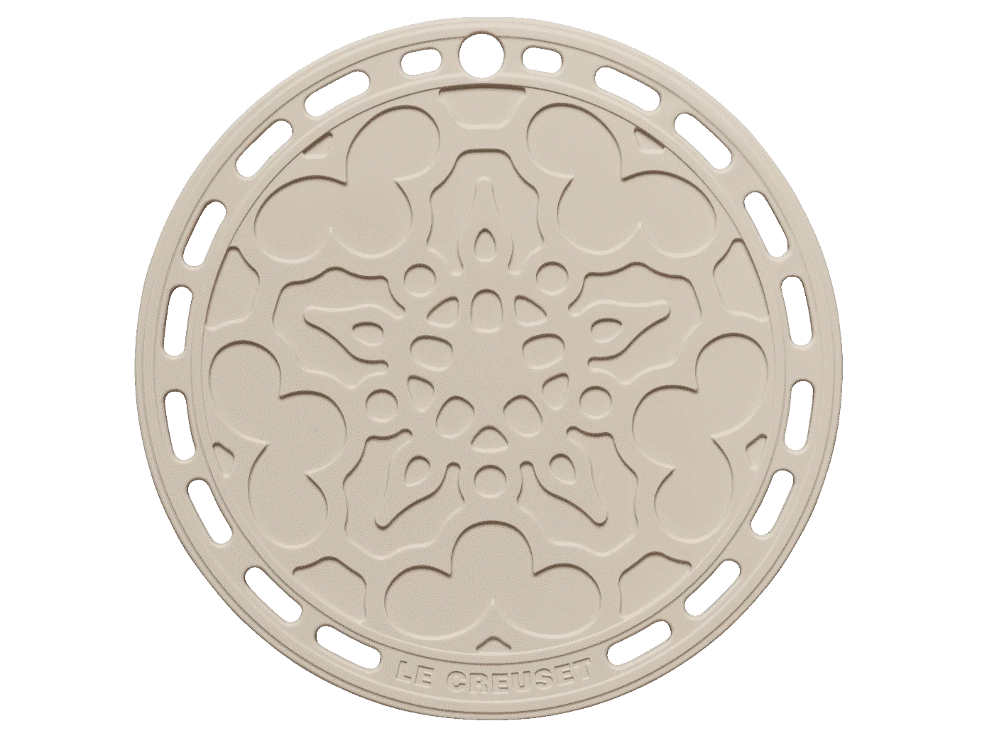 Le Creuset Pannenonderzetter ø 20 Cm Silicone Meringue 3 Le Creuset Pannenonderzetter ø 20 Cm Silicone Meringue