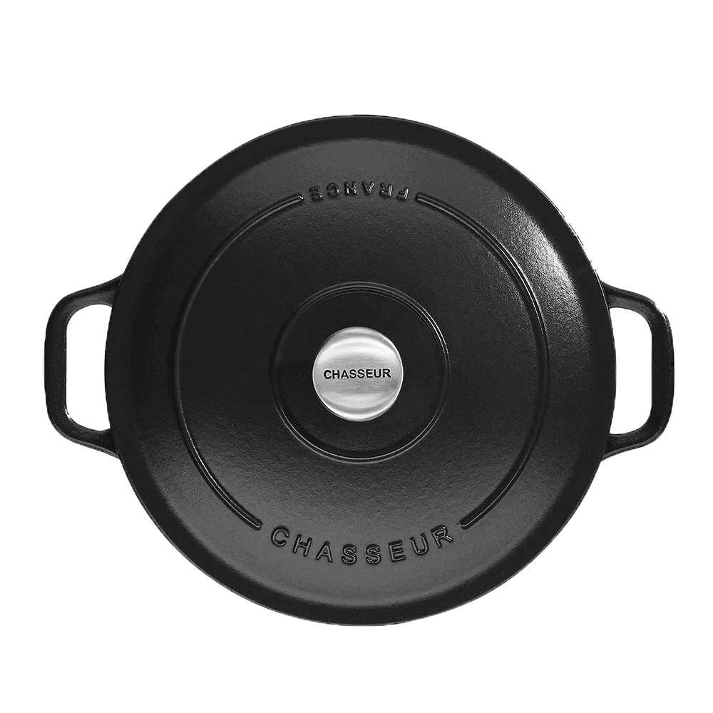Chasseur Braadpan 6,1 Liter ø 28 Cm Gietijzer Mat Zwart 5 Chasseur Braadpan 6,1 Liter ø 28 Cm Gietijzer Mat Zwart - Afbeelding 3