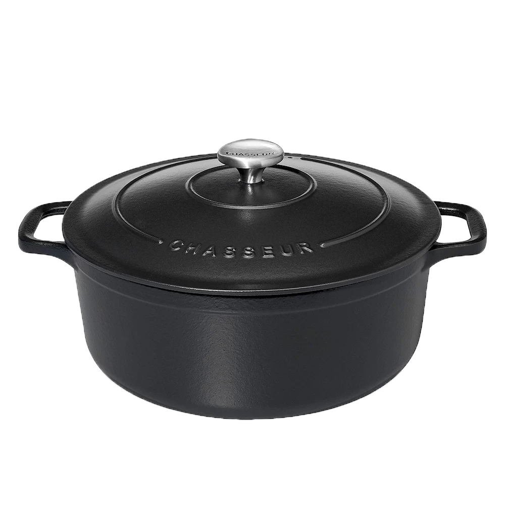 Chasseur Braadpan 4 Liter ø 24 Cm Gietijzer Mat Zwart 3 Chasseur Braadpan 4 Liter ø 24 Cm Gietijzer Mat Zwart