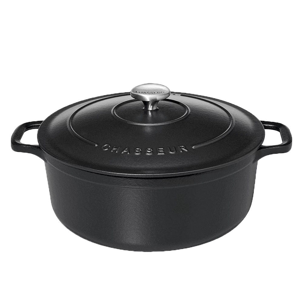 Chasseur Braadpan 5 Liter ø 26 Cm Gietijzer Mat Zwart