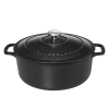 Chasseur Braadpan 6,1 Liter ø 28 Cm Gietijzer Mat Zwart -Le Creuset Winkel round casserole black02 2 1 1 1 1 1