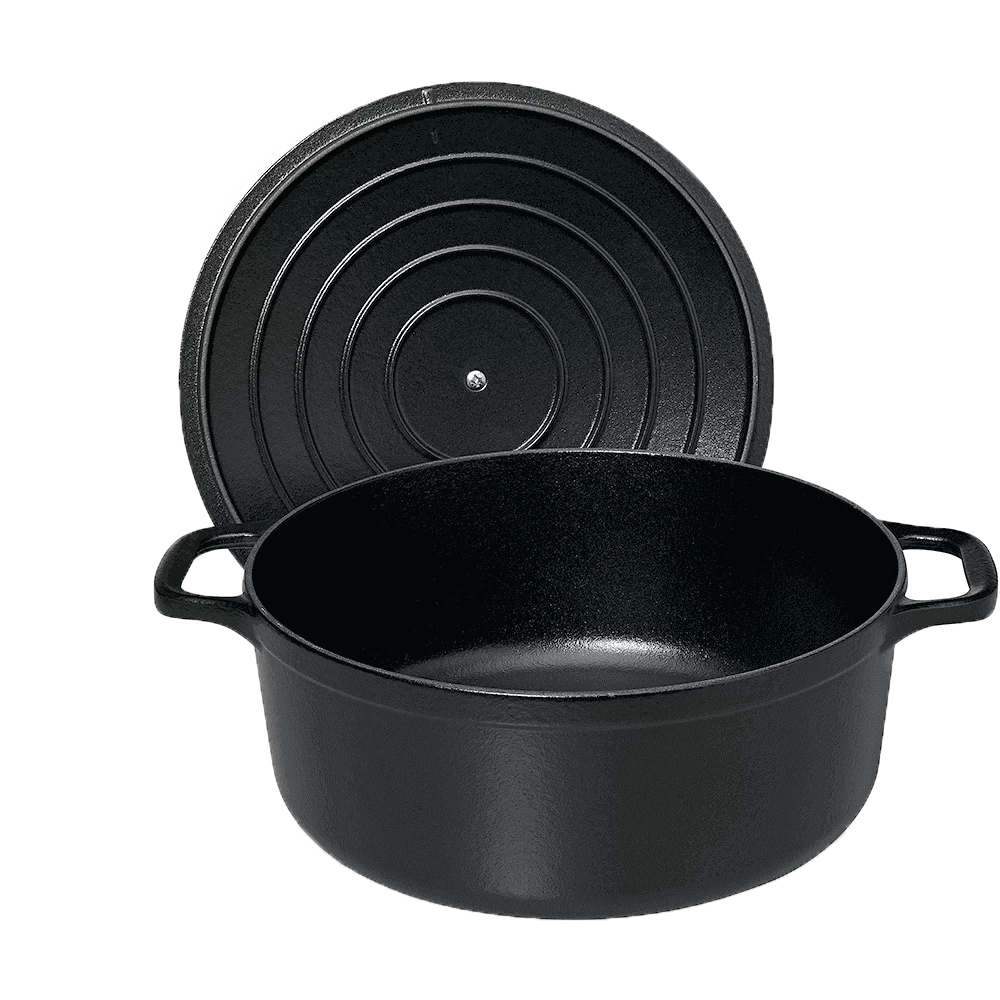 Chasseur Braadpan 6,1 Liter ø 28 Cm Gietijzer Mat Zwart 4 Chasseur Braadpan 6,1 Liter ø 28 Cm Gietijzer Mat Zwart - Afbeelding 2