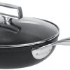 Cristel Castel'pro Exceliss+ Ultralu Sauteerpan Met Anti-aanbaklaag En Glasdeksel ø 28 Cm Aluminium Zwart -Le Creuset Winkel sauteuse castel pro alu2 1