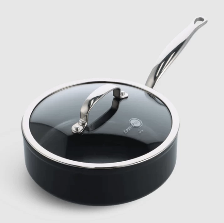 Greenpan Barcelona Pro Sauteerpan Met Keramische Laag En Glasdeksel ø 28 Cm 3 Greenpan Barcelona Pro Sauteerpan Met Keramische Laag En Glasdeksel ø 28 Cm